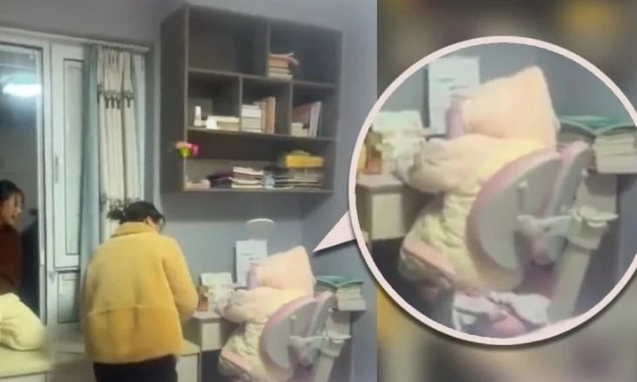 Tưởng con ngoan ngoãn học bài, mẹ tá hỏa phát hiện bí mật 