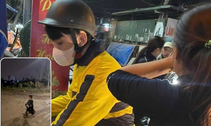Hà Nội: Xúc động chuyện nam shipper giúp người mẹ tìm con trai đi lạc