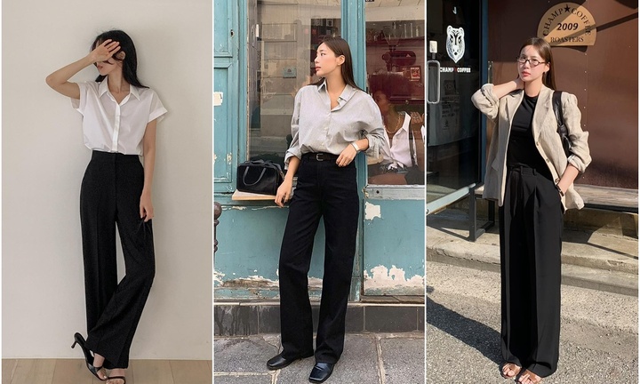 Những cách mix một chiếc quần đen