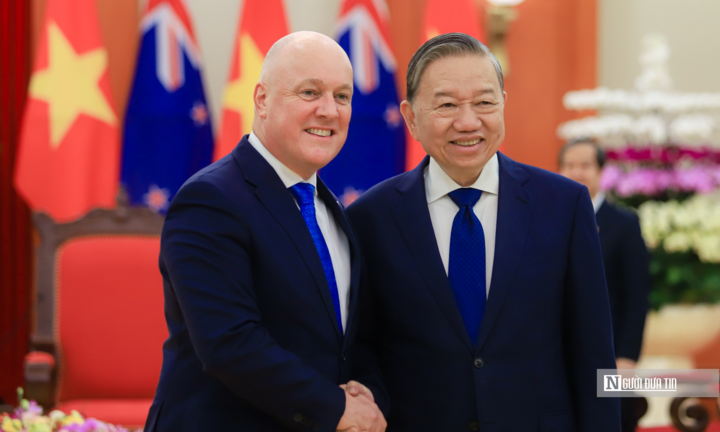 Tổng Bí thư Tô Lâm hội kiến Thủ tướng New Zealand