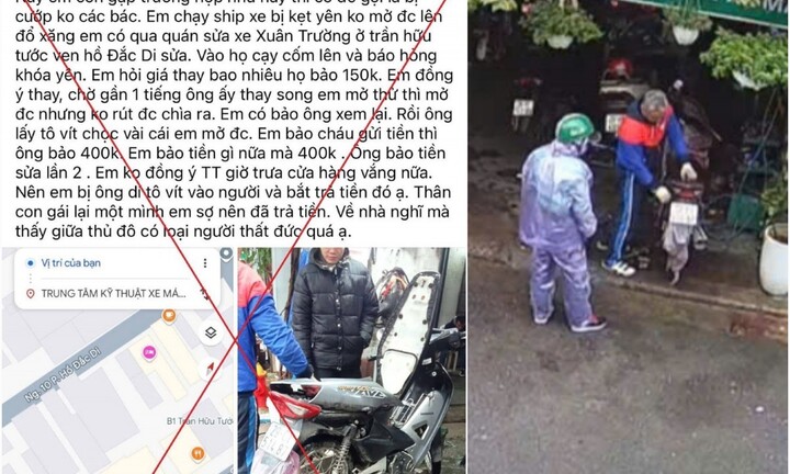 Sự thật thông tin người phụ nữ bị đe doạ, ép trả tiền tại quán sửa xe ở Hà Nội