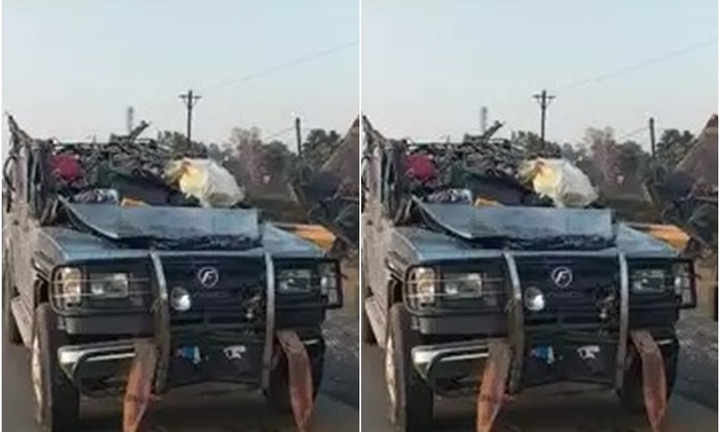 Hiện trường xe Jeep va chạm với xe buýt, 6 người tử vong