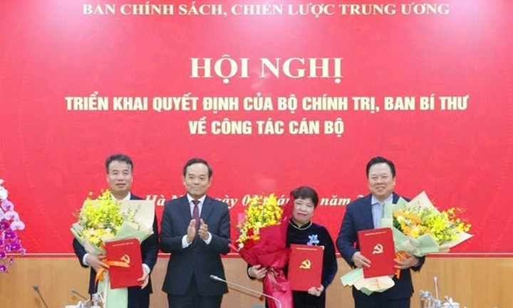 Ban Chính sách, chiến lược Trung ương có 3 tân Phó Trưởng ban