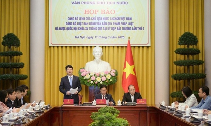 Công bố Lệnh của Chủ tịch nước về Luật Ban hành văn bản quy phạm pháp luật