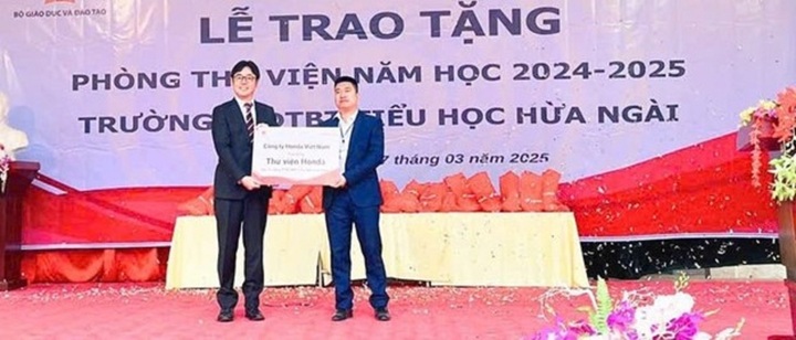 Honda Việt Nam trao tặng thư viện Honda đạt chuẩn Quốc gia cho 12 trường Tiểu học trên toàn quốc