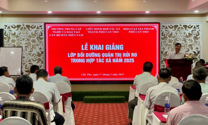 Hội Luật gia Tp.Cần Thơ phối hợp tổ chức lớp bồi dưỡng quản trị rủi ro trong HTX năm 2025