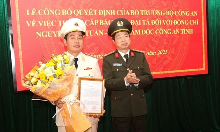 Phó Giám đốc Công an tỉnh Bắc Giang được thăng hàm Đại tá