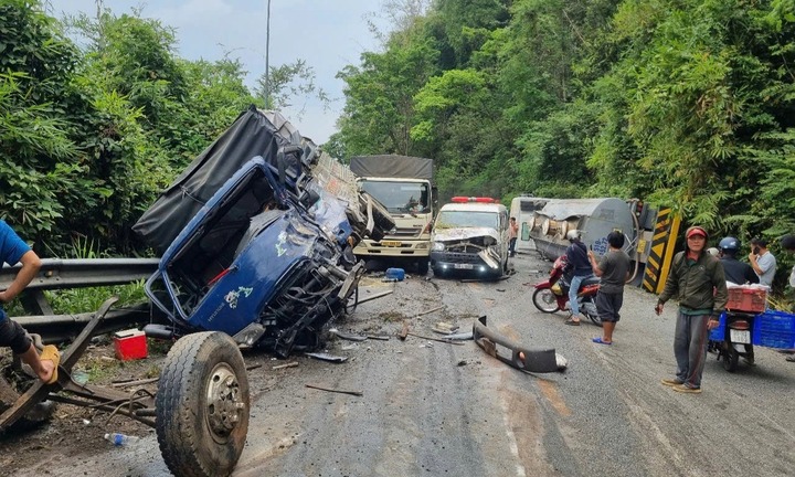 Vụ xe bồn chở hóa chất va chạm liên hoàn trên đèo Bảo Lộc: Hé lộ nguyên nhân ban đầu