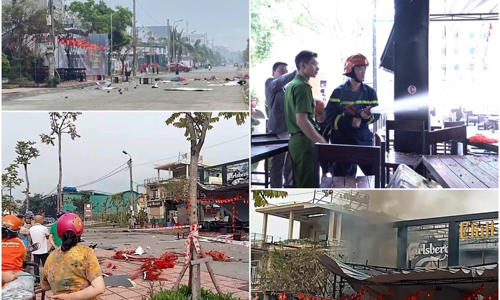 Hiện trường tan hoang sau vụ nổ lớn tại quán Chill Beer Club, 3 nhân viên bị thương