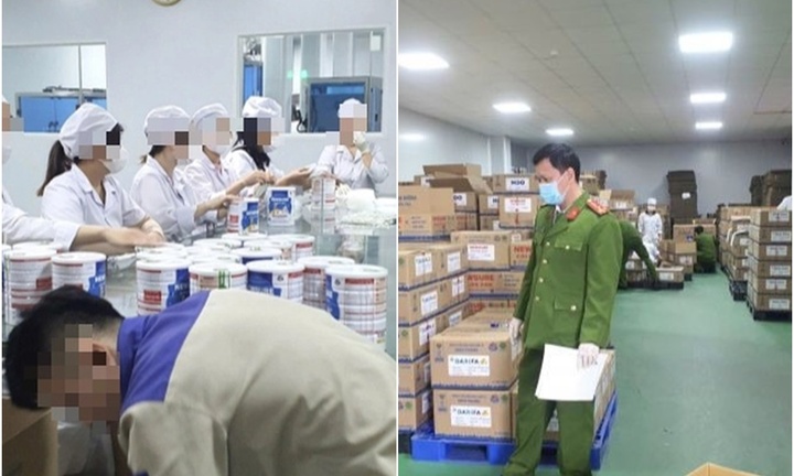 Đường dây sản xuất 573 loại sữa bột giả dành cho trẻ, thai phụ hoạt động ra sao?
