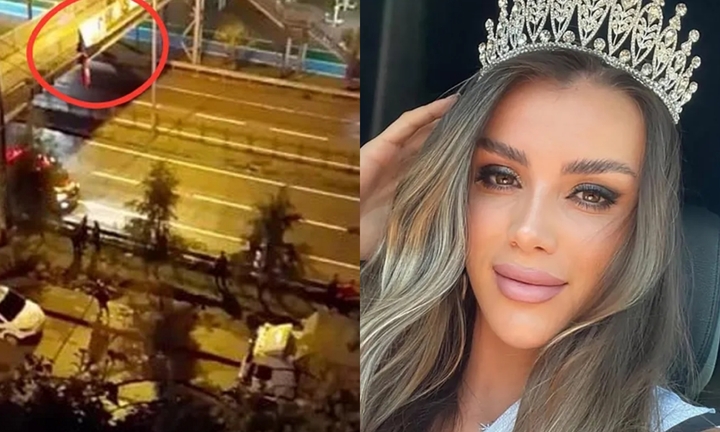 Rơi từ cầu vượt xuống đường cao tốc trong trạng thái say xỉn, một hoa hậu bị ô tô tông tử vong