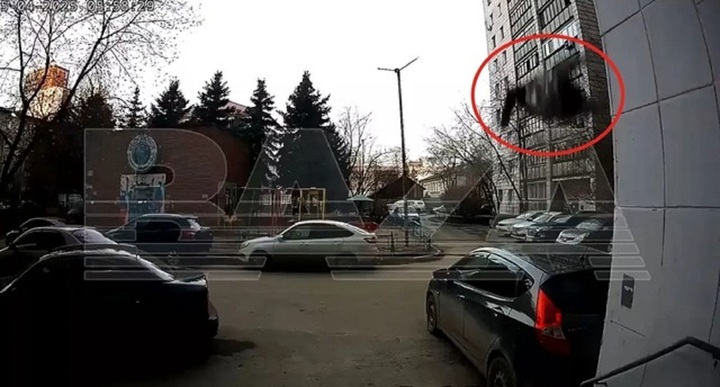 Clip: Thót tim khoảnh khắc cụ bà 80 tuổi rơi từ tầng 6 xuống nóc ô tô, điều kỳ diệu ở phút cuối