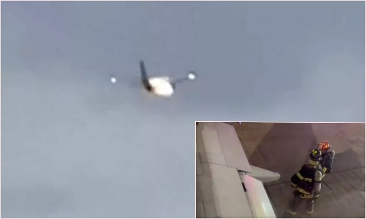 Máy bay rung lắc kèm tiếng nổ lớn, cầu lửa khổng lồ phụt ra từ động cơ, hành khách hoảng loạn