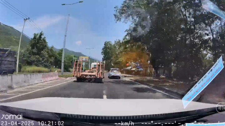 Clip: Thót tim cảnh nữ tài xế lái ô tô đi ngược chiều trên đèo Cù Hin