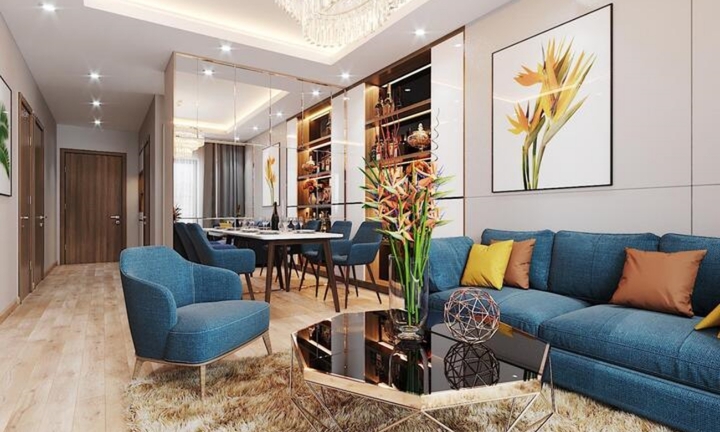 Mẫu thiết kế nội thất căn hộ 2 phòng ngủ tiết kiệm chi phí