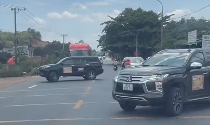 Vụ 2 xe ôtô chắn đường cho đoàn xe doanh nhân nhập làn Quốc lộ 20: Công an vào cuộc