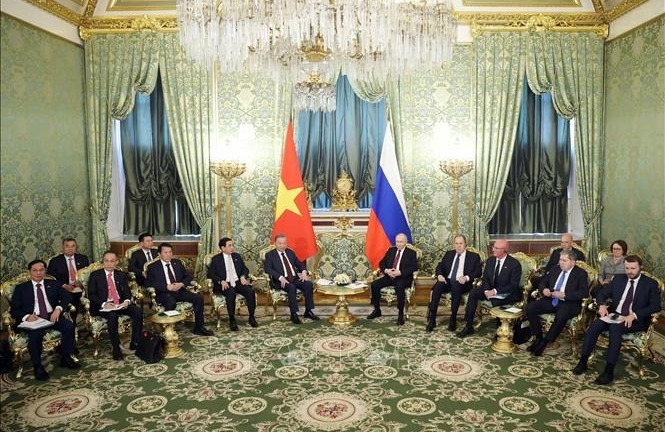 Tổng Bí thư Tô Lâm hội đàm với Tổng thống Nga Vladimir Putin