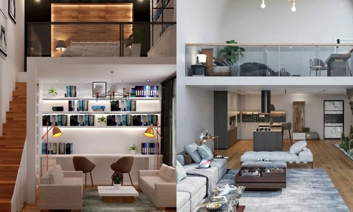 Mẫu thiết kế nội thất nhà cấp 4 gác lửng