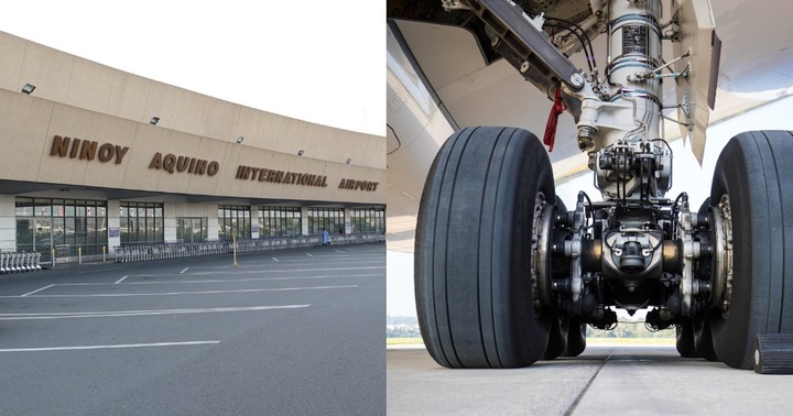 Người đàn ông khỏa thân lấm lem bùn đất bám vào bánh đáp máy bay lúc rạng sáng