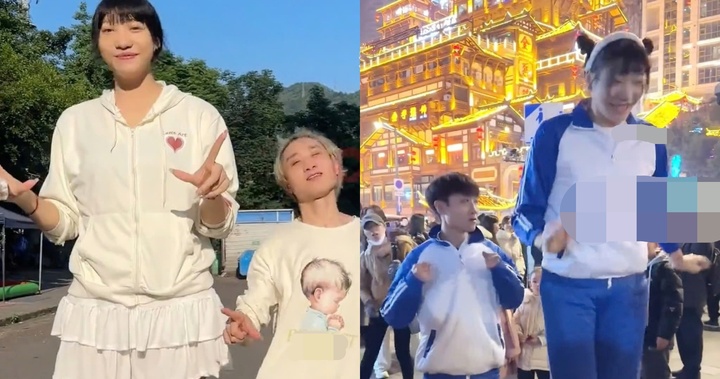 Chàng trai 1,68 m yêu cô gái cao 2,2m gây