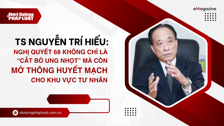TS Nguyễn Trí Hiếu: Nghị quyết 68 không chỉ là “cắt bỏ ung nhọt” mà còn mở thông huyết mạch cho khu vực tư nhân