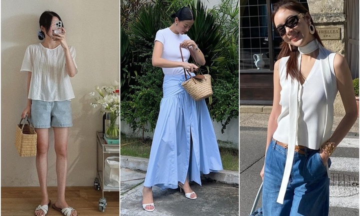 Ý tưởng phối đồ trắng