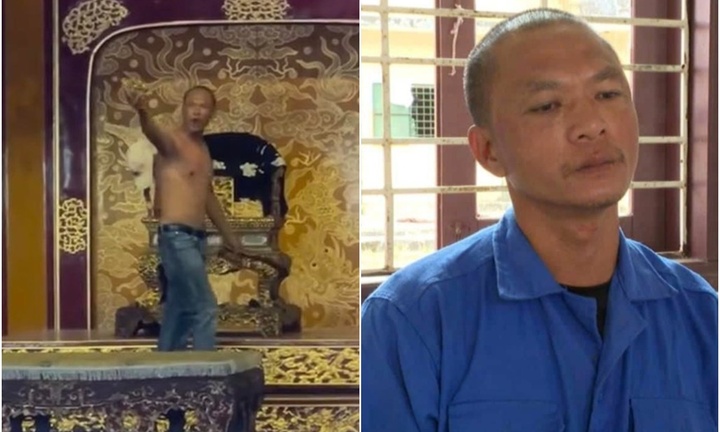 Vụ người đàn ông bẻ gãy ngai vàng ở Đại nội Huế: Vì sao chưa thể lấy lời khai?