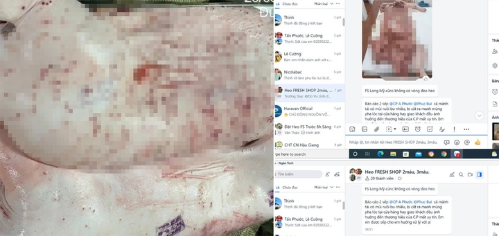 Xuất hiện thông tin bị 