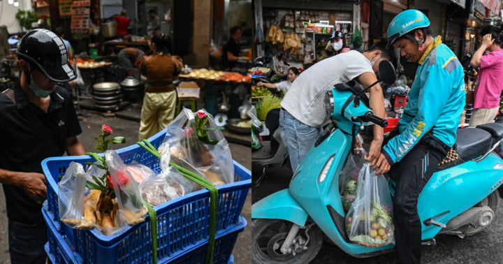 Người dân tất bật chuẩn bị cho Tết Đoan Ngọ, shipper giao đồ cúng 