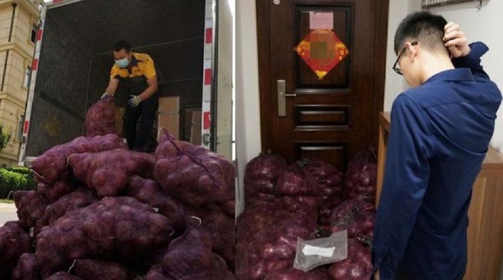 Đau khổ vì bị lừa dối, cô gái trẻ gửi 1 tấn hành tây đến nhà bạn trai cũ