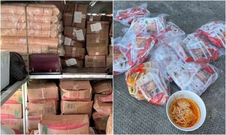 Kiểm tra xe khách, phát hiện gần 112.000 gói măng tẩm gia vị không rõ nguồn gốc