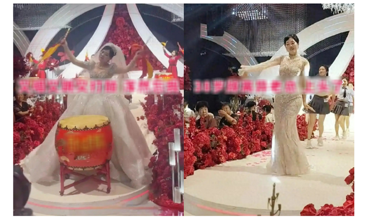 Cô dâu 38 tuổi biến đám cưới thành 