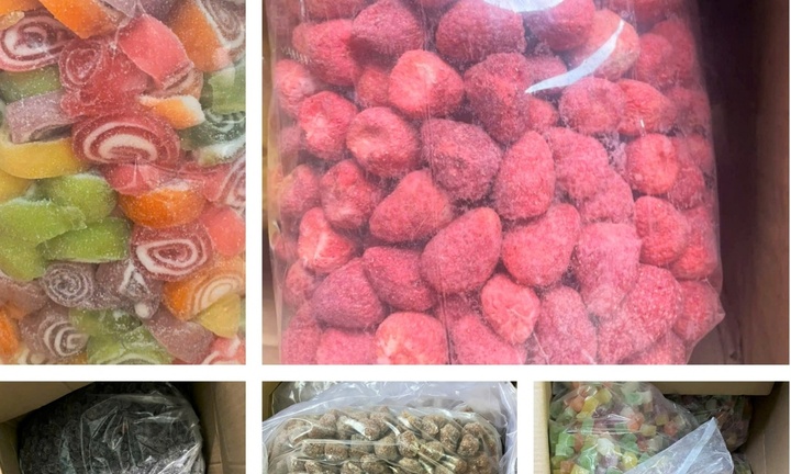 Phát hiện hơn 1,6 tấn bánh kẹo, trái cây sấy không rõ nguồn gốc ở Lâm Đồng