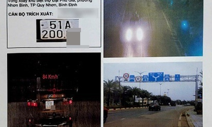 20 lần vi phạm tốc độ, tài xế ô tô ở Bình Định bị phạt gần 90 triệu đồng