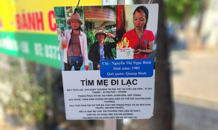 Vụ mẹ mất tích hơn 3 tháng ở TP.HCM: Con tìm được mẹ sau cuộc gọi của 