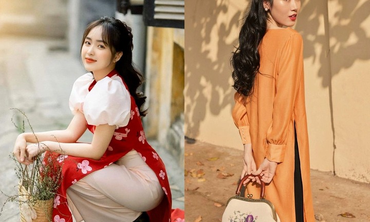 Các kiểu tóc mặc áo dài cách tân