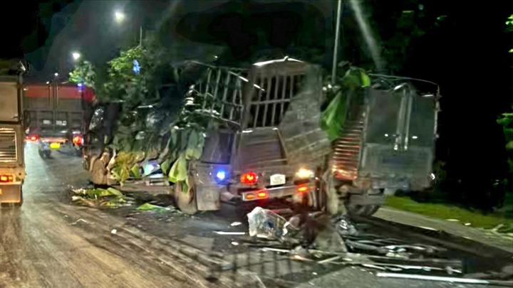 Hiện trường vụ tai nạn liên hoàn khi vượt xe cùng chiều trên quốc lộ 20