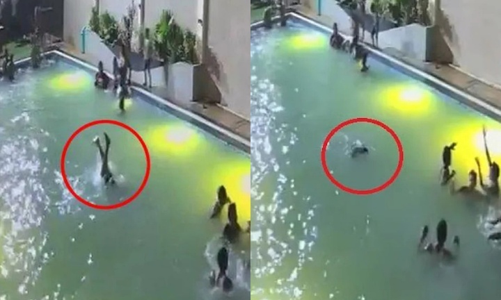 Clip: Nam thanh niên tử vong thương tâm tại hồ bơi, hành động của đám đông 