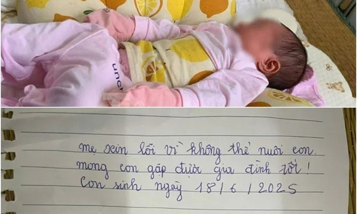 Bé gái bị bỏ rơi trong đêm, phát hiện tờ giấy ghi 