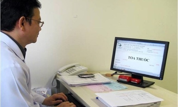 Từ ngày 1/10, tất cả các bệnh viện trên cả nước bắt buộc kê đơn thuốc điện tử