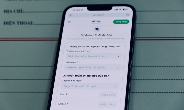 Một ứng dụng AI công bố tính năng mới giúp thí sinh ước tính khả năng trúng tuyển đại học