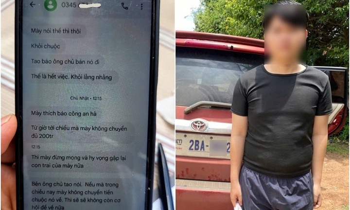 Vụ nam sinh mất tích sau khi lên taxi: Hé lộ tin nhắn đe dọa chuyển tiền chuộc