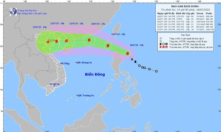 Tin bão WIPHA mới nhất: Giật cấp 11, di chuyển nhanh, dự báo ảnh hưởng trực tiếp đất liền nước ta