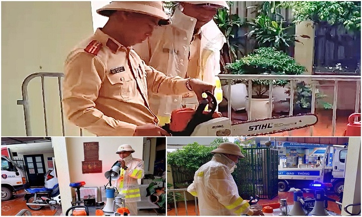 CSGT Hà Nội chủ động phương án, sẵn sàng ứng phó với cơn bão số 3