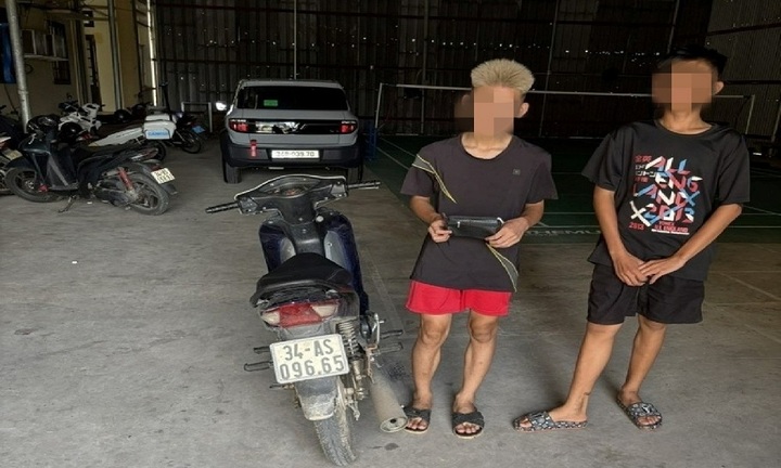 Bắt hai thiếu niên cướp tài sản của người đi đường ở Hải Phòng