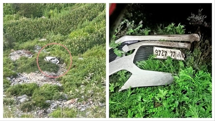 Bị tảng đá lớn rơi trúng, ô tô chở gia đình 5 người lao xuống hẻm núi, tất cả đều tử vong ở Ấn Độ