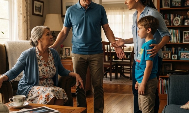 Đang dạy con thì bị mẹ xen vào bênh, cách hành xử của chồng khiến tôi phải nể phục