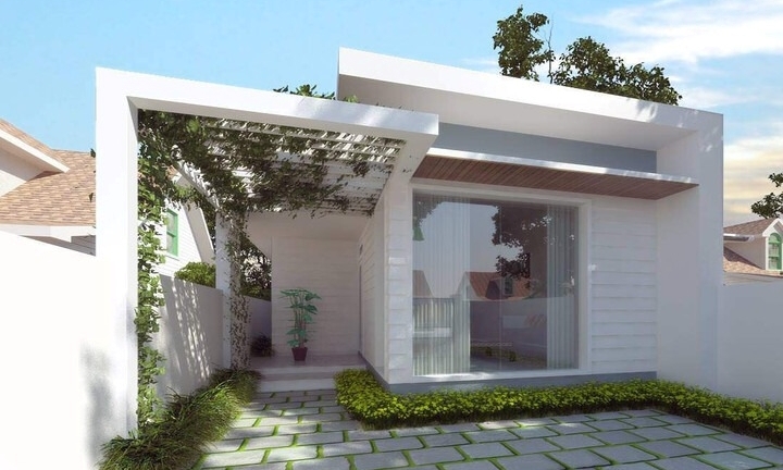 Mẫu nhà cấp 4 đẹp giá 200 triệu tại nông thôn
