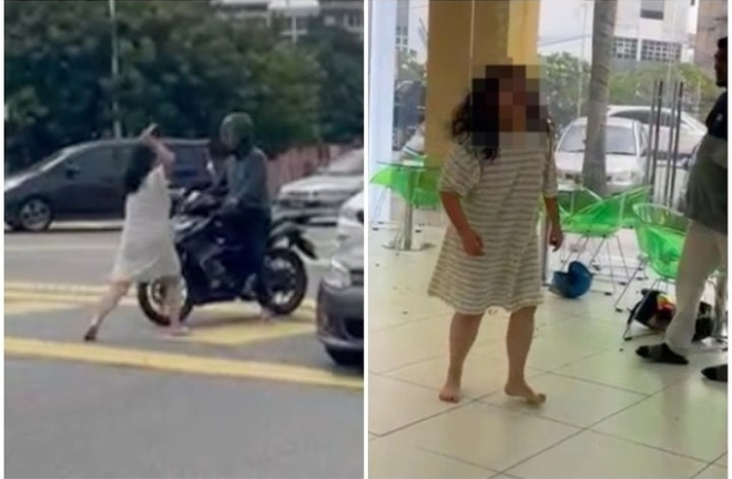Clip: Nữ tài xế cầm dao tấn công người khác, gây náo loạn trên phố sau va chạm giao thông ở Malaysia