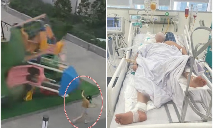 Tình tiết đau lòng vụ người phụ nữ bị cầu trượt bay trúng ở chung cư tại Hà Nội, tử vong sau 1 tháng điều trị